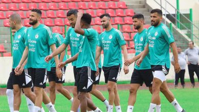 صورة المنتخب الوطني يجري أول حصة تدريبية في غينيا الإستوائية