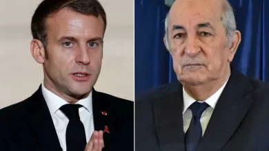 صورة الرئيس تبون ونظيره الفرنسي يعربان عن ارتياحهما للتطور الإيجابي للعلاقات بين البلدين