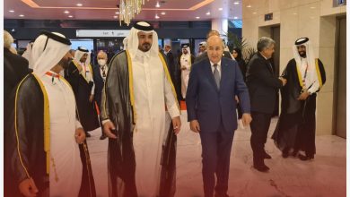 صورة الرئيس تبون يصل إلى ملعب البيت لحضور مراسم حفل الإفتتاح