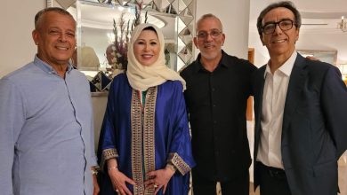 صورة بلومي ودراجي في ضيافة الإعلامية الجزائرية بن قنة
