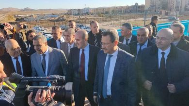 صورة تدشين خط السكة الحديدية تيسمسيلت- بوغزول