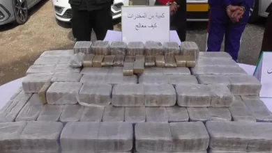 صورة إحباط إغراق الجزائر بـ 5 قناطير و(31) كلغ من الزطلة المغربية