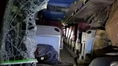 صورة إصابة 29 شخصا في إنقلاب حافلة بتيميمون