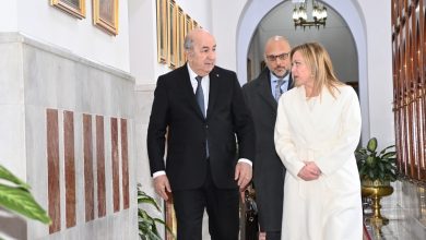صورة الرئيس تبون:”الجزائر حريصة على تعزيز مكانتها كشريك إستراتيجي لإيطاليا في المجال الطاقوي”
