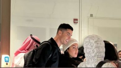 صورة بالفيديو..شاهد لحظة وصول كريستيانو الى الرياض