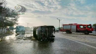 صورة قسنطينة.. قتيلان في احتراق سيارة ببلدية الخروب