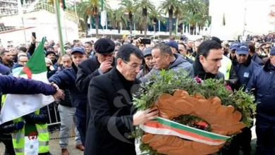 صورة الذكرى الـ26 لاغتيال عبد الحق بن حمودة.. الاتحاد العام للعمال الجزائريين ينظم وقفة ترحم على روح الفقيد