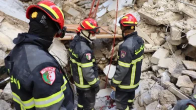 صورة أبطال الجزائر الموفدين إلى سوريا يعودون لأرض الوطن