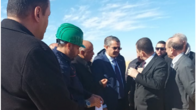 صورة حكار يتفقد بعض المنشآت الغازية والنفطية بحاسي مسعود