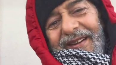 صورة صالح أوقروت يظهر بالوشاح الفلسطيني لمتابعيه