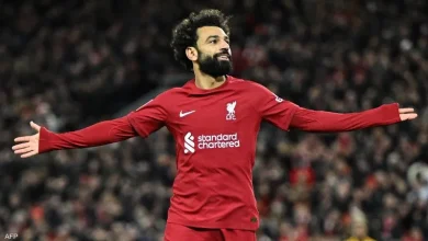 صورة بعد ثنائيته الأخيرة ضد الشياطين الحمر..محمد صلاح يعتلي عرش الهدافين في نادي ليفربول