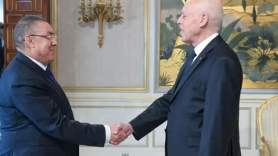 صورة قيس سعيد يستقبل ابراهيم مراد