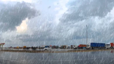 صورة أمطار رعدية على هذه الولايات