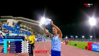 صورة بالفيديو.. العداءان الجزائريان مولى وسجاتي يتألقان في الدوري الماسي لألعاب القوى بقطر