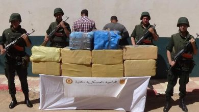 صورة حجز أزيد من 5 قناطير من الكيف على الحدود مع المغرب وتوقيف 41 تاجر مخدرات