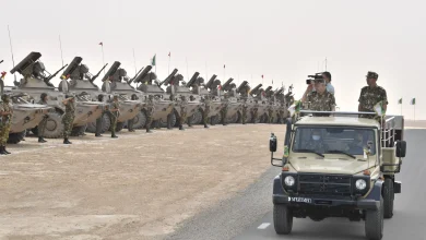 صورة الفريق أول شنقريحة يشرف على تنفيذ تمرين تكتيكي بالذخيرة الحية
