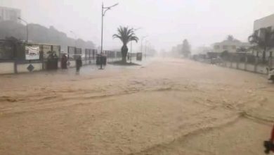 صورة هذه الطرق المقطوعة بسبب ارتفاع منسوب المياه جراء الأمطار المتهاطلة