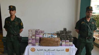 صورة إحباط إدخال قرابة القنطارين من “الكيف” عبر الحدود مع المغرب وتوقيف 48 تاجر مخدرات  