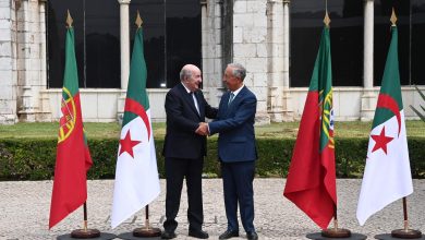 صورة رئيس الجمهورية يبحث مع نظيره البرتغالي سبل تعزيز العلاقات بين البلدين