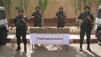 صورة إحباط إدخال 176 كلغ من “الكيف” عبر الحدود وضبط 35 كلغ “كوكايين” على سفينة أجنبية