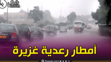 صورة استمرار تساقط الأمطار الرعدية على عدة ولايات عبر الوطن