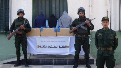 صورة توقيف 55 تاجر مخدرات وحجز أزيد من 6 قناطير من الكيف عبر الحدود مع المغرب