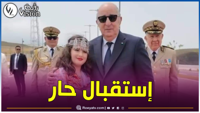 صورة رئيس الجمهورية يحظى بإستقبال حاشد في ولاية تيزي وزو