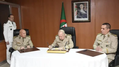 صورة شنقريحة ينصب العميد موساوي مديرا عاما للوثائق والأمن الخارجي خلفا لجبار مهنى
