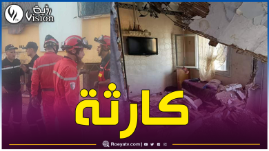 صورة معسكر.. ضحايا في إنفجار غاز بعمارة في حي الريح الصافي