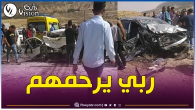صورة تبسة.. 4 قتلى وجريحين في إصطدام بين سيارتين