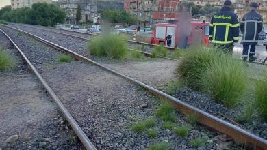 صورة وفاة إمرأة سبعينية دهسها قطار في جيجل