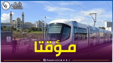 صورة توقف حركة الترامواي في العاصمة