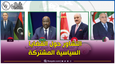 صورة وزير الخارجية يجري إتصالا مع نظرائه من ليبيا وتونس وموريطانيا