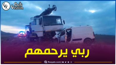 صورة باتنة.. وفاة شخصين في إصطدام بين سيارة وآلة حفر الآبار
