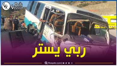 صورة 11 جريحا في إصطدام بين حافلتين بورقلة