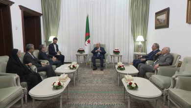 صورة رئيس الجمهورية يستقبل وزير الخارجية الإيراني