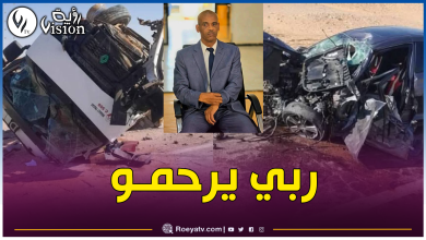 صورة حادث مرور يودي بحياة مدير التربية لولاية بني عباس