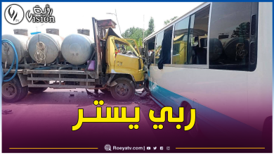 صورة إرتفاع حصيلة ضحايا حادث مرور وهران إلى 25 جريحا